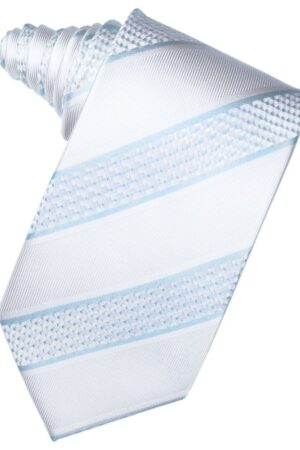 Powder Blue Venetian Stripe Suit Tie