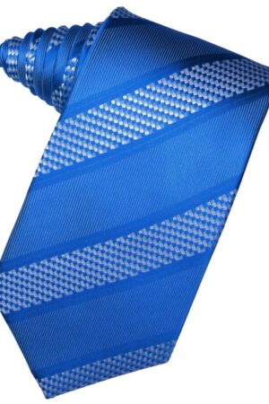 Sapphire Venetian Stripe Suit Tie