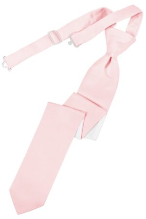 Pink Solid Satin Skinny Tie