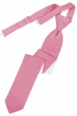 Rose Petal Solid Satin Skinny Tie