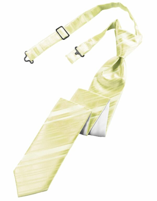 Banana Striped Satin Skinny Tie