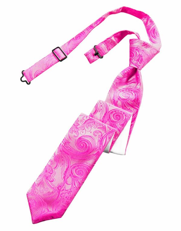 Fuchsia Tapestry Skinny Tie