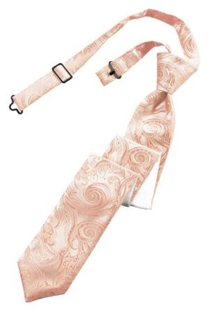 Peach Tapestry Skinny Tie