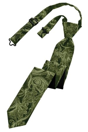 Sage Tapestry Skinny Tie