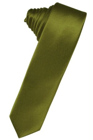 Moss Solid Satin Skinny Suit Tie