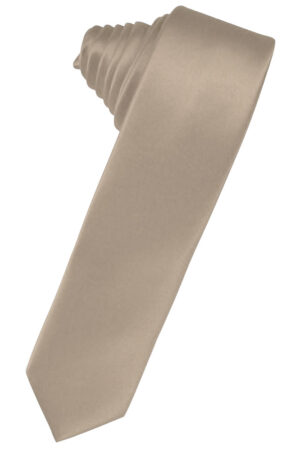 Stone Solid Satin Skinny Suit Tie