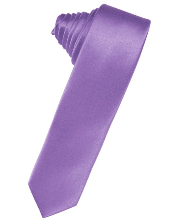 Wisteria Solid Satin Skinny Suit Tie