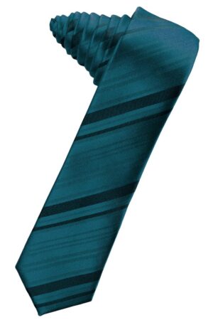 Oasis Striped Satin Skinny Suit Tie