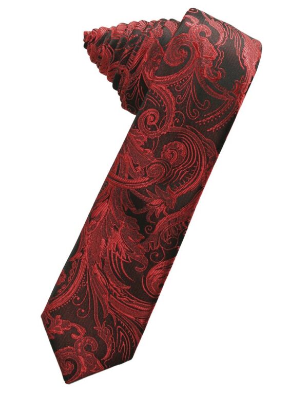 Apple Tapestry Skinny Suit Tie