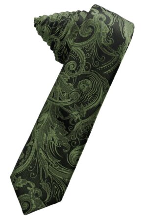 Fern Tapestry Skinny Suit Tie