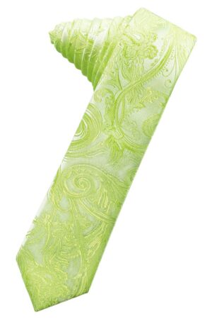 Lime Tapestry Skinny Suit Tie