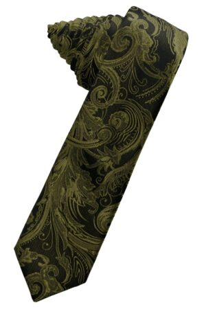 Moss Tapestry Skinny Suit Tie