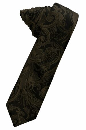 Truffle Tapestry Skinny Suit Tie