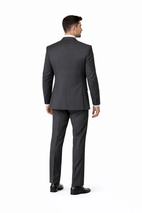 man modeling the steel grey aspen suit rental by national tuxedo rentals