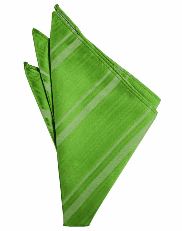 Kelly Striped Satin Pocket Square