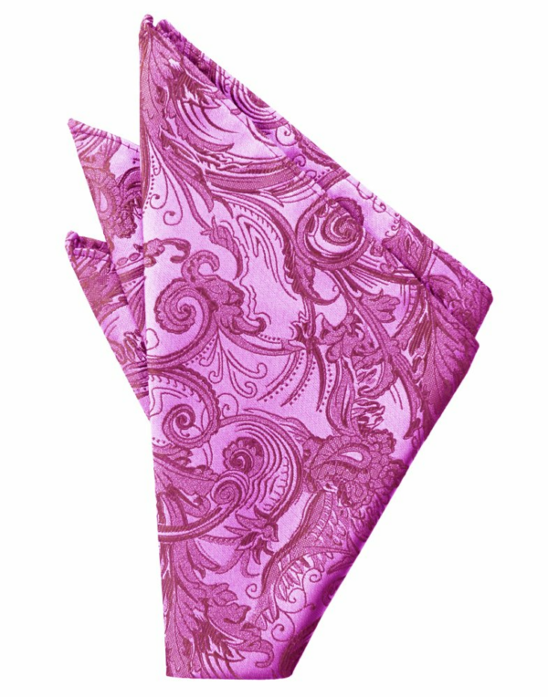 Fuchsia Tapestry Pocket Square