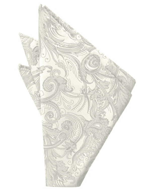 Ivory Tapestry Pocket Square