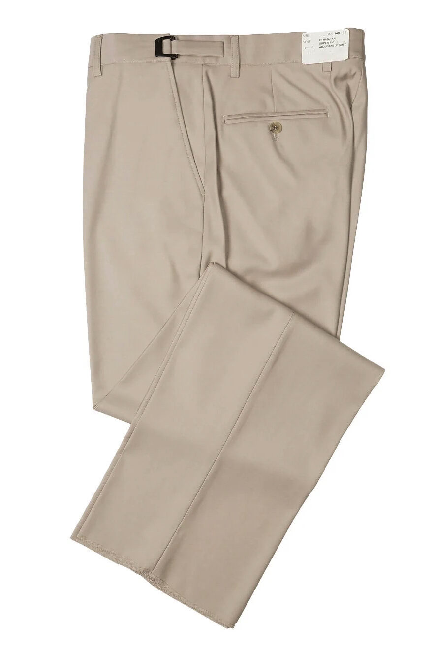 tan suit pants