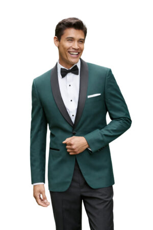 green shawl lapel tuxedo rental