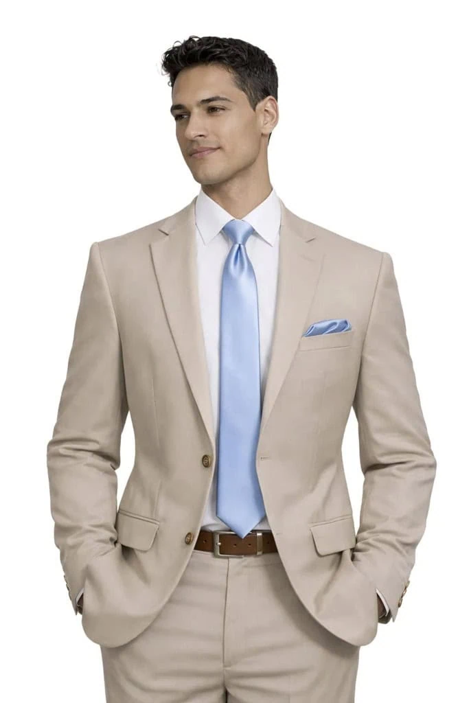 slim fit dress slacks Men's Champagne Goldish Beige Gold Floral Tuxedo Suit Two-Piece Wedding Tux with Bow Tie and Satin Lapel USA Outlet 34 Short or Extra Small main image 1