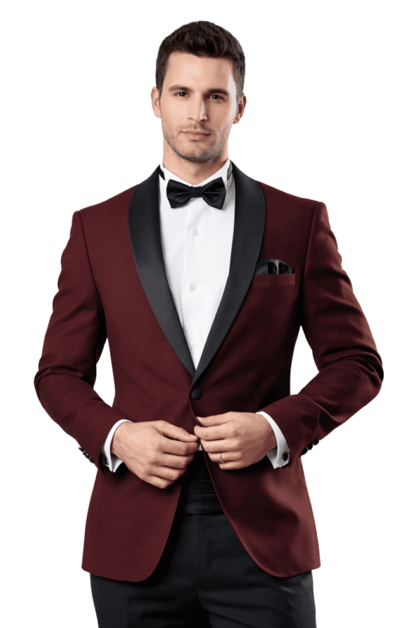 wine shawl tuxedo