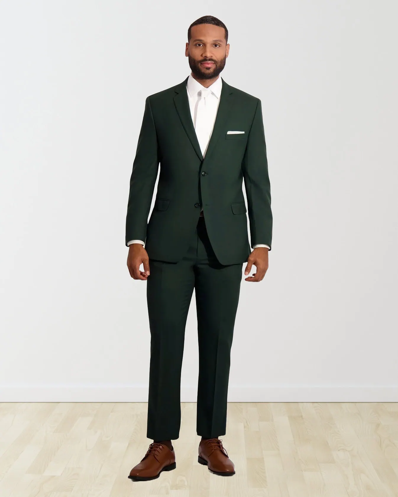 hunter green suit