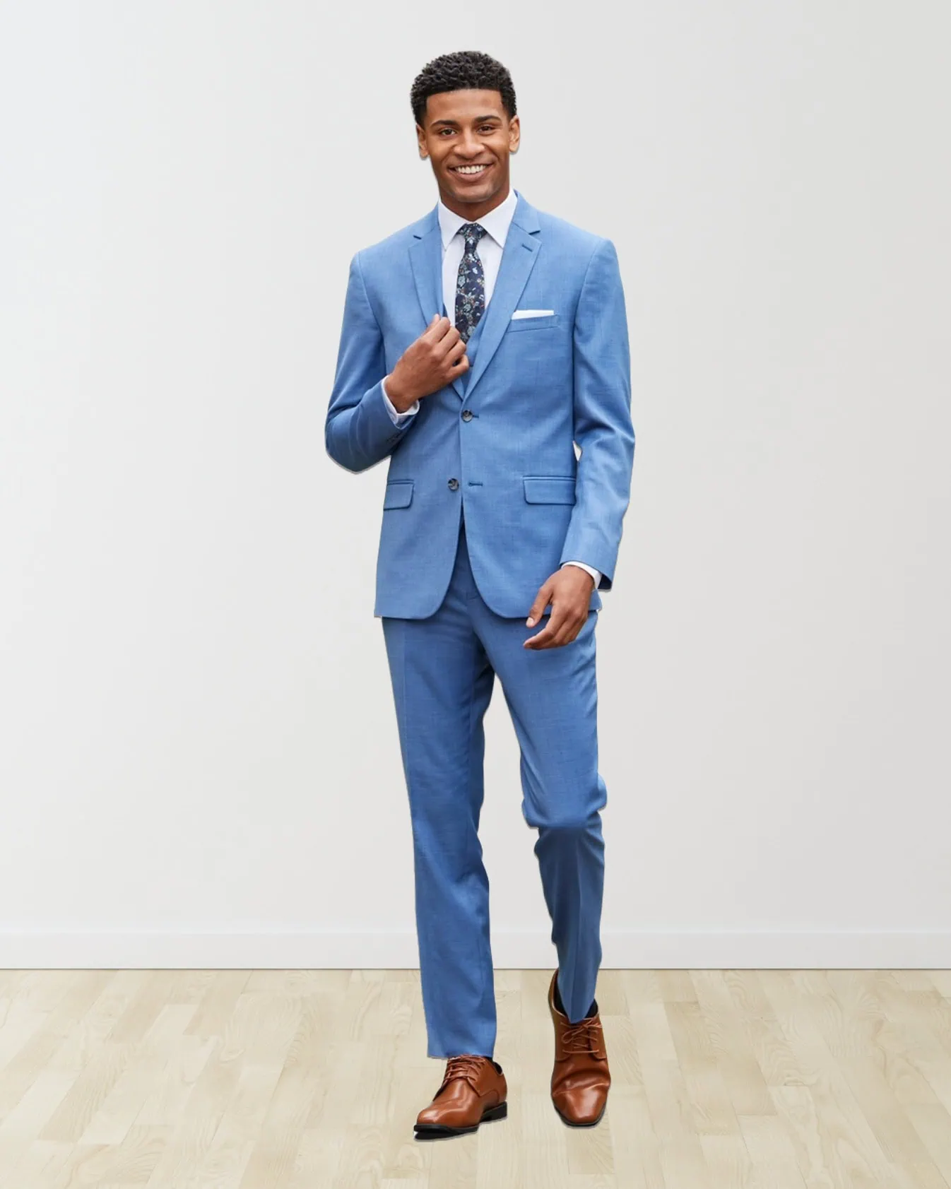 marine blue suit