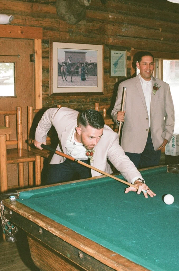 groomsmen in tan suit rentals