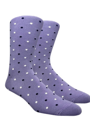 lavender polka dot dress socks