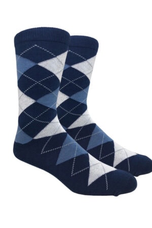 navy argyle dress socks