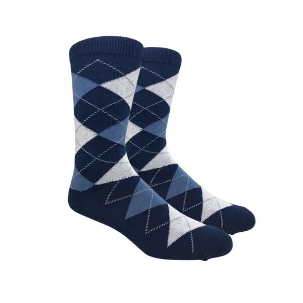 navy argyle dress socks