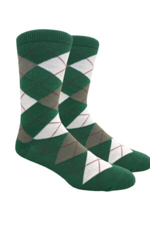 Hunter Green Argyle Dress Socks
