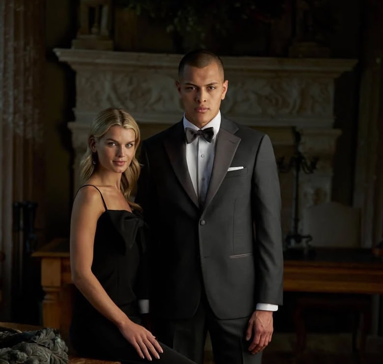 couple dressed for formal event