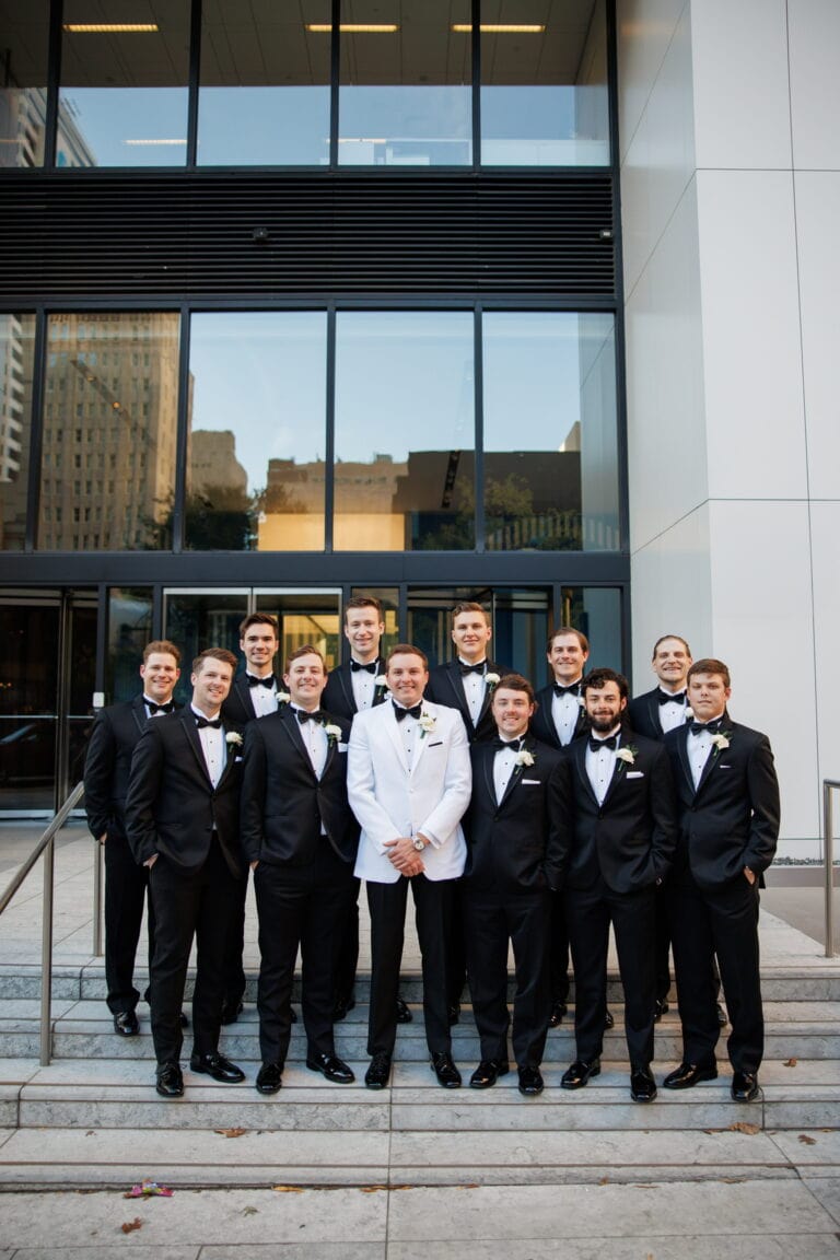Groom with groomsmen