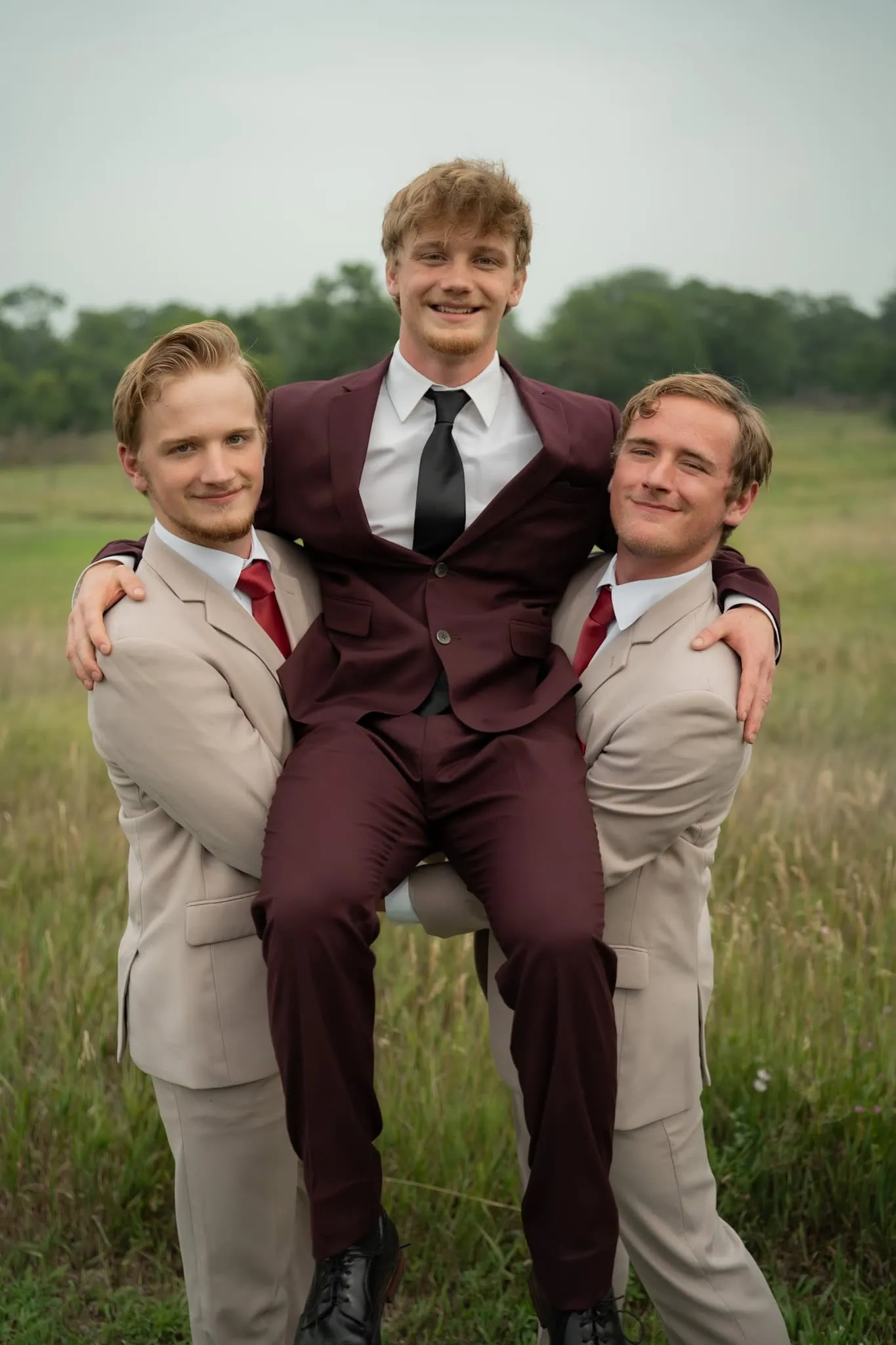 Burgundy Suit