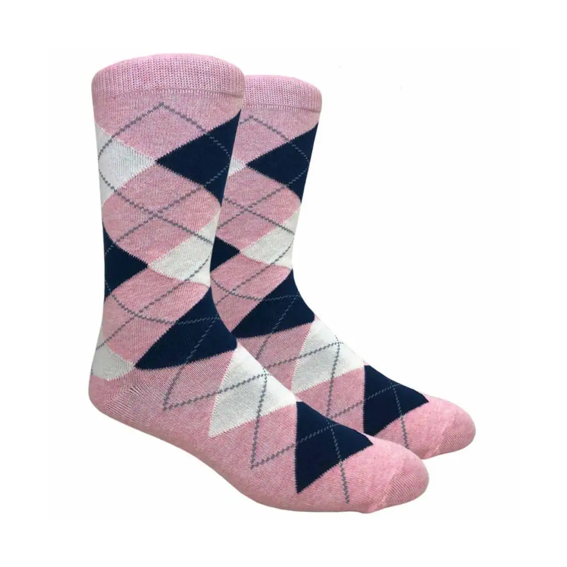 Pink Argyle Socks