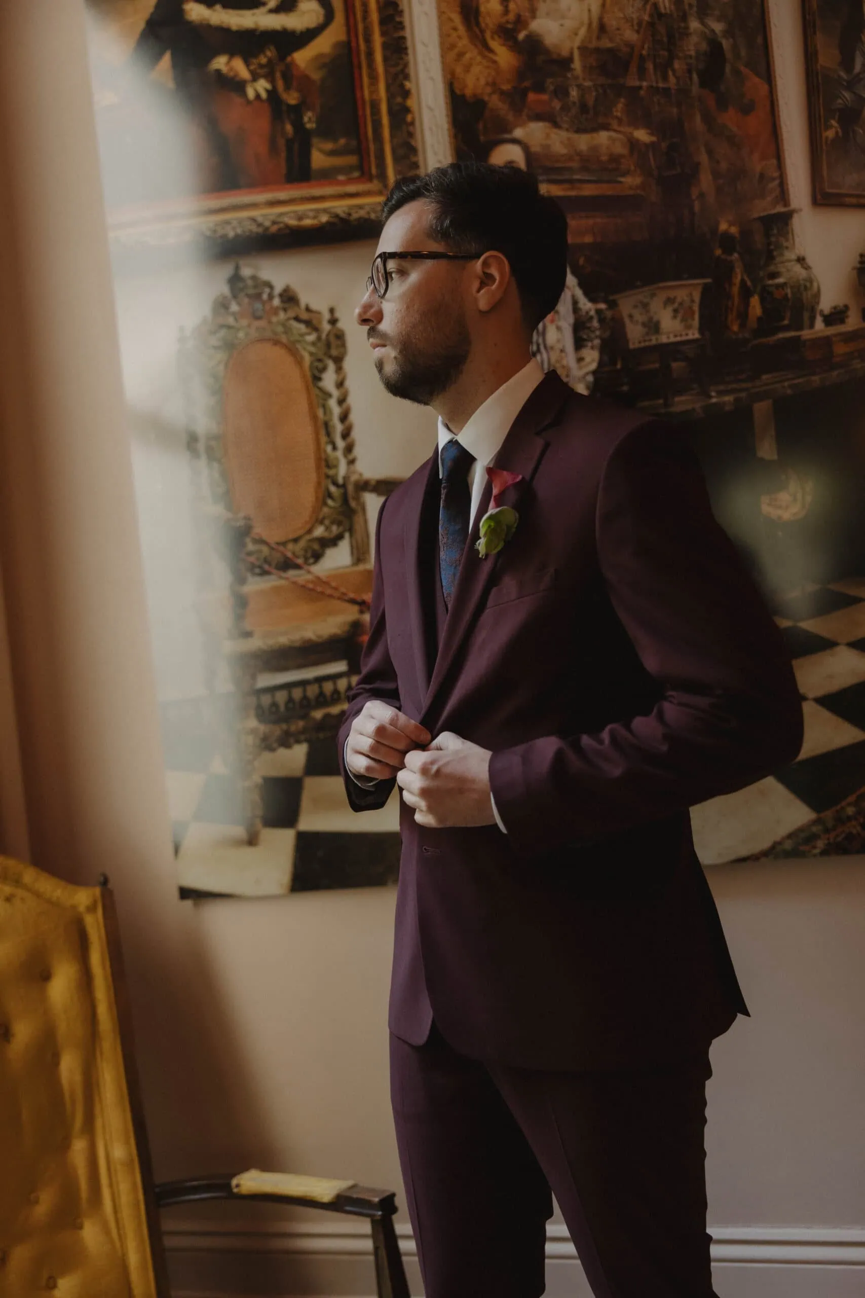 Burgundy Suit