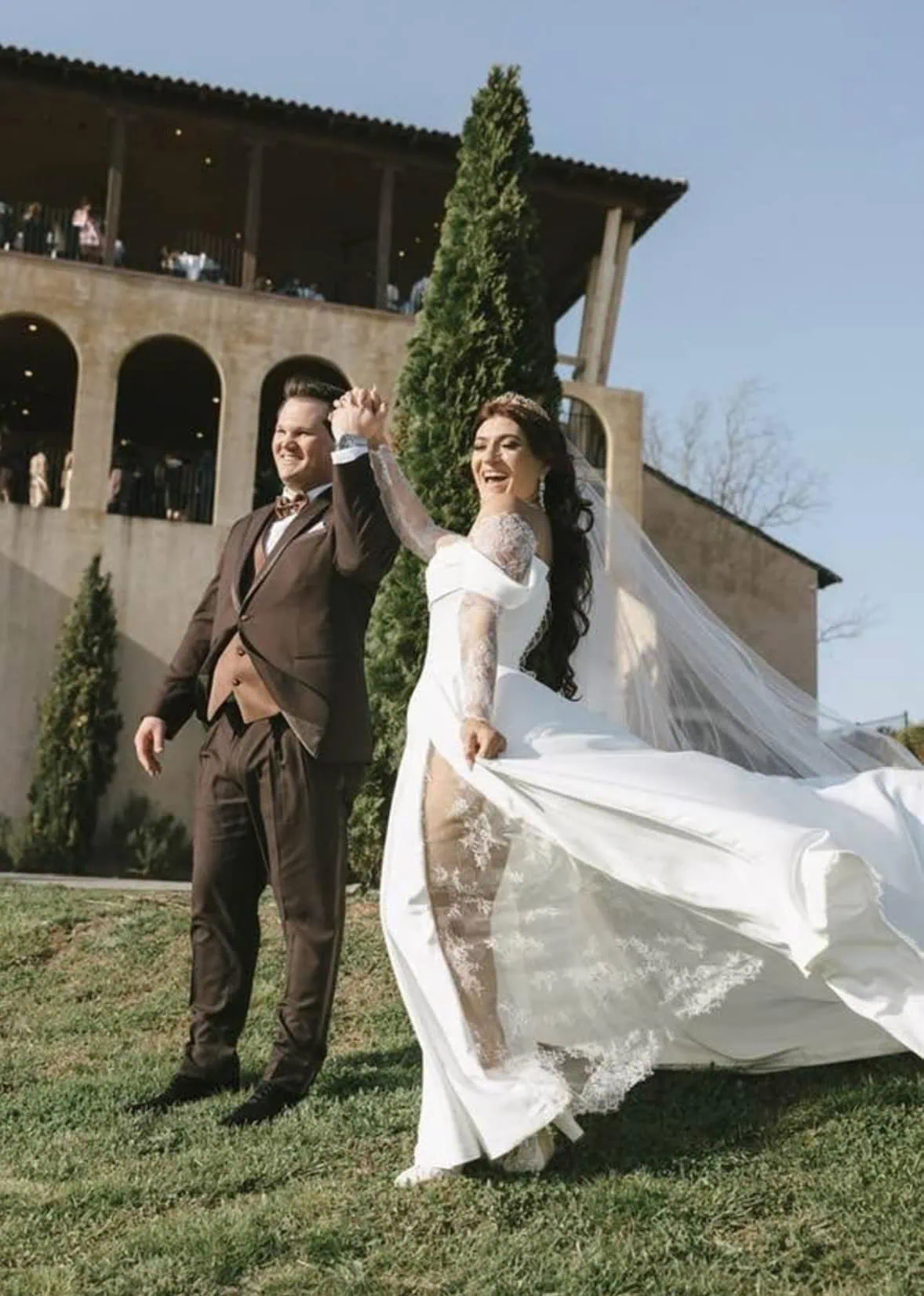 Chocolate Brown Edge Tuxedo