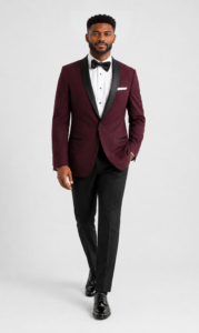 Wine London Tuxedo on a model, alternate view 3
