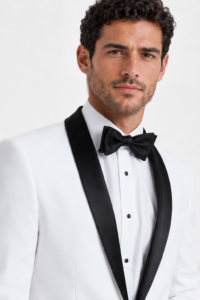 White London Tuxedo on a model, alternate view 1