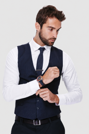 Coatless Tuxedo Rental on a light grey background